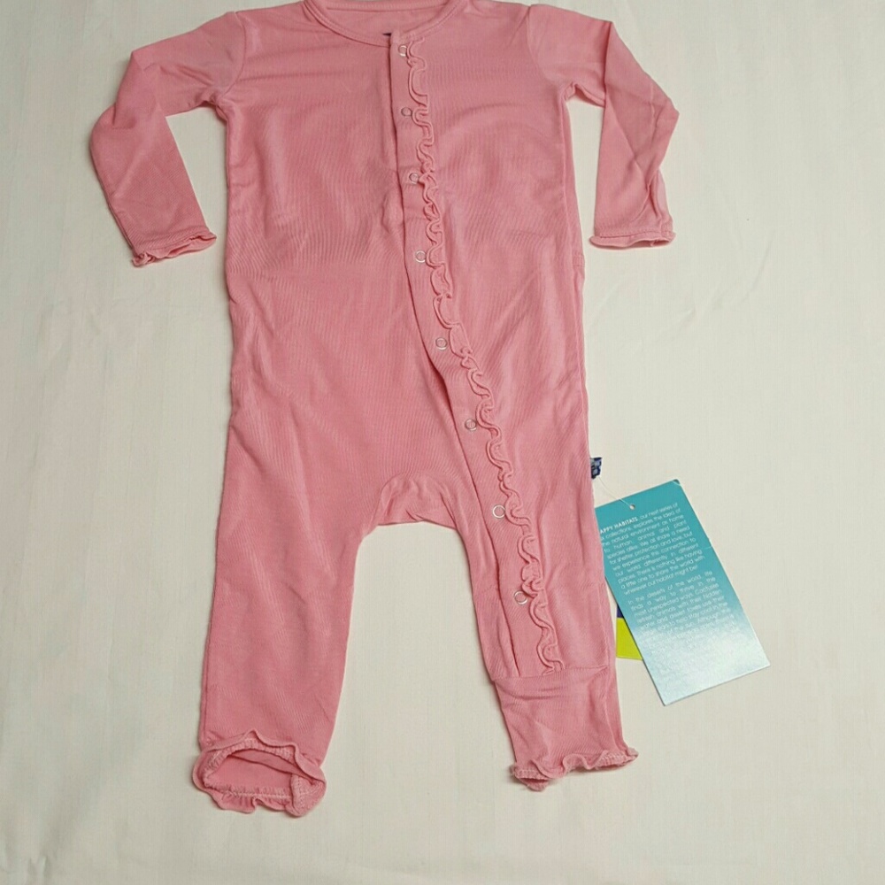 Kickee Pants Romper Jammies NWT